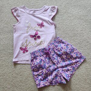 🦋 Purple Summer Outfit – Girls Size 8 – Like New!